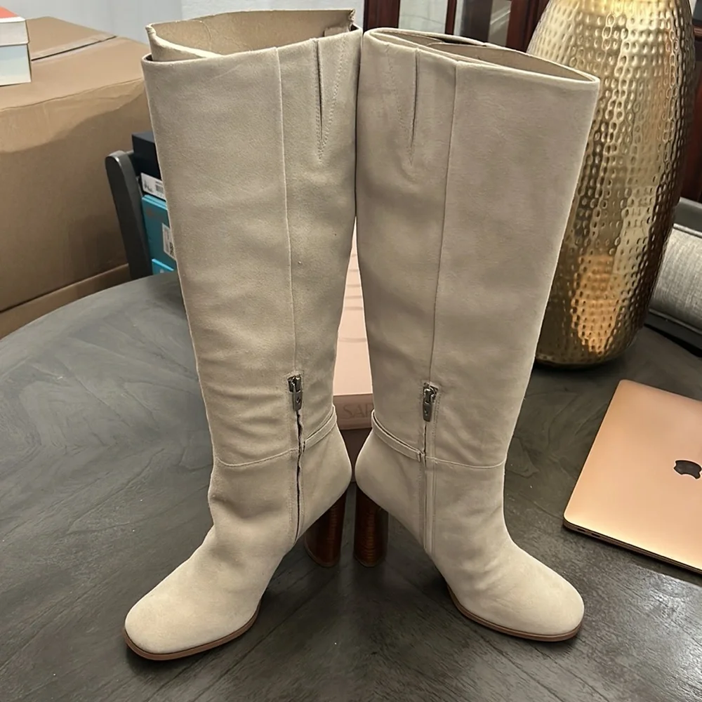 Franco Sarto Cassie Womens Zipper Round Toe Knee-High Boots